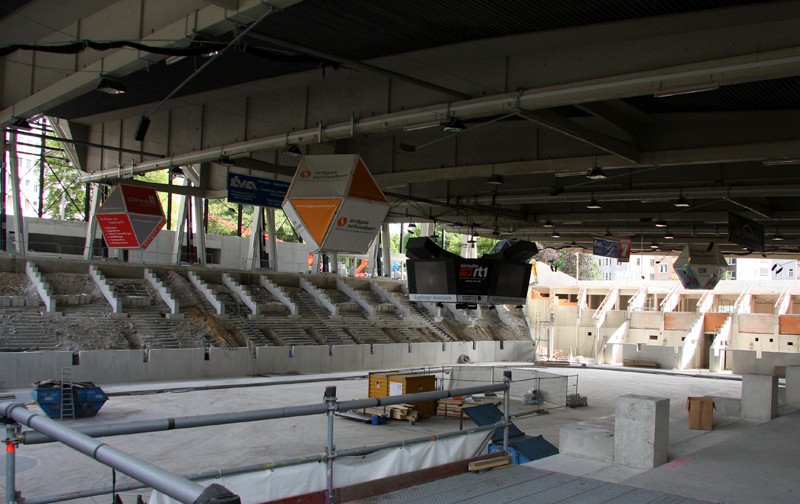 Das Curt-Frentzel-Stadion im Umbau
