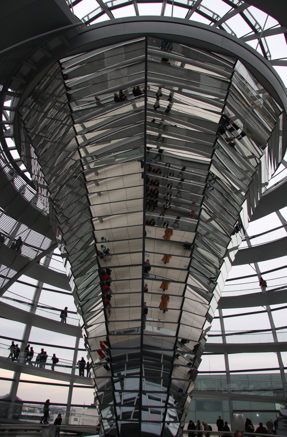 In der Kuppel des Reichstages
