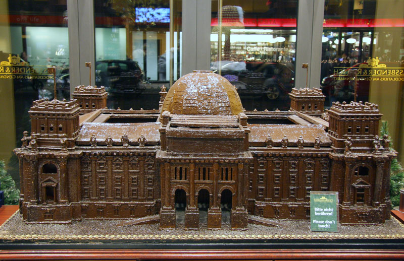 Der Reichstag aus Schokolade 
