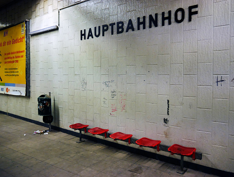 Ehemalige einzige Untergrundhaltestelle in Kassel 
