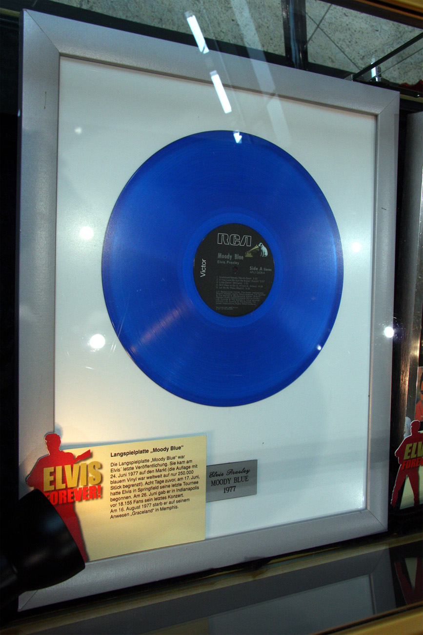 Letzte verÃ¶ffentliche Single von Elvis - "Moody Blue" (24.JuliÂ´77)
