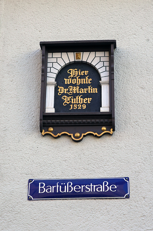 Wohnhaus Dr. Martin Luthers in der BarfÃ¼ÃŸerstraÃŸe Marburg
