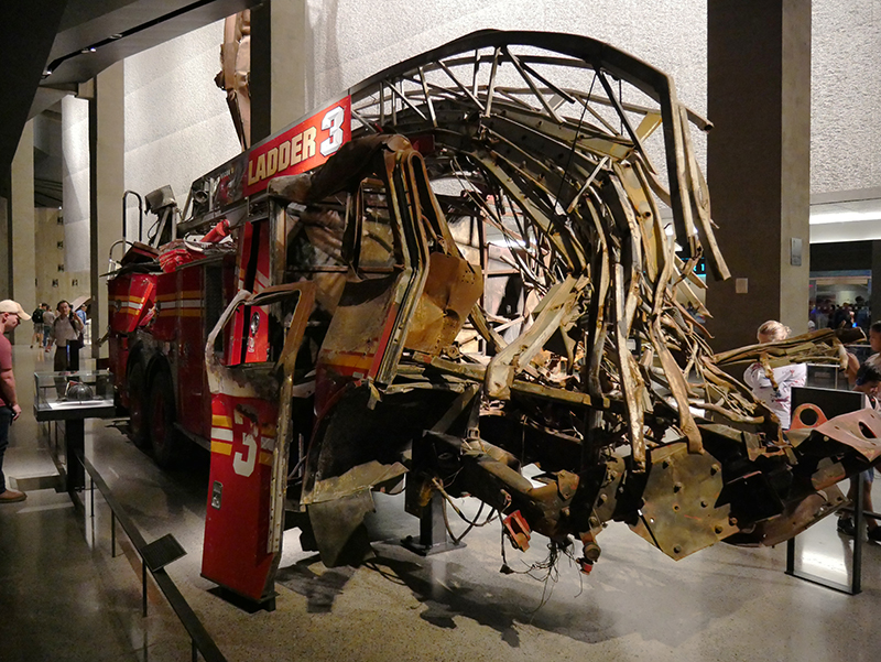 Original Feuerwehrauto vom Einsatz am 11.09.2001
