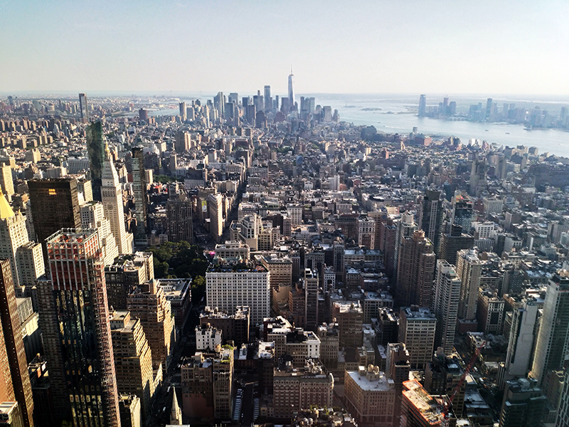 Blick vom Empire State Building in Richtung SÃ¼den
