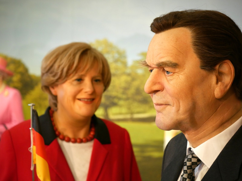 Angela Merkel und Gerhard SchrÃ¶der
