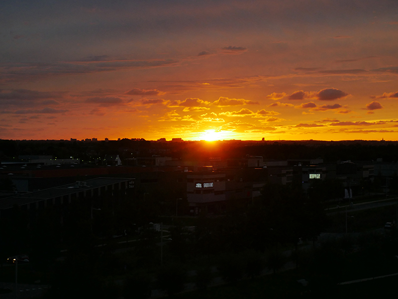 Sonnenuntergang in Amsterdam
