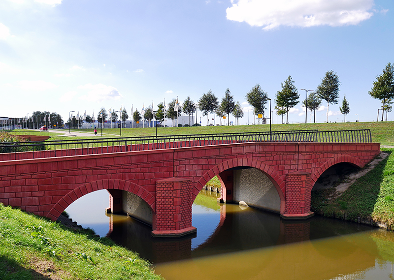 Fiktive BrÃ¼cke des 10.-â‚¬ Scheins in Spijkenisse
