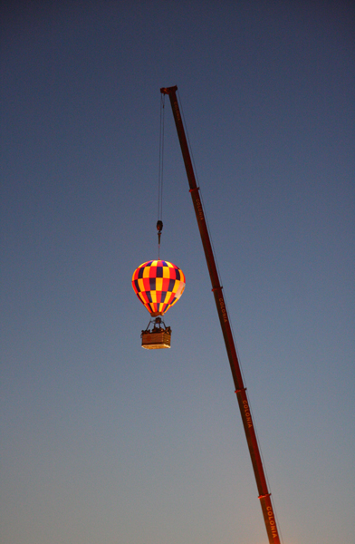 Ballon am Haken
