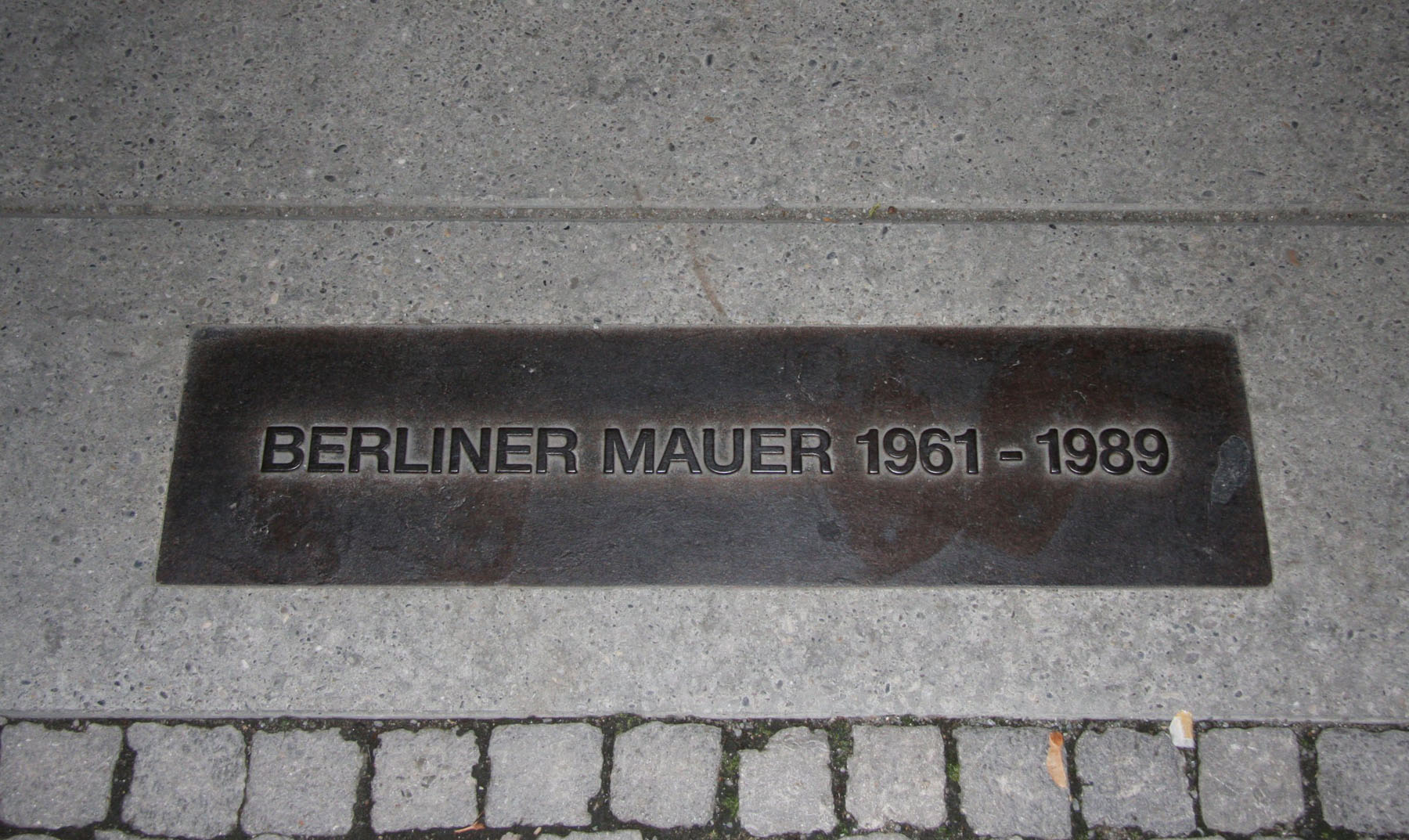 ehemaliger Verlauf der Berliner Mauer
