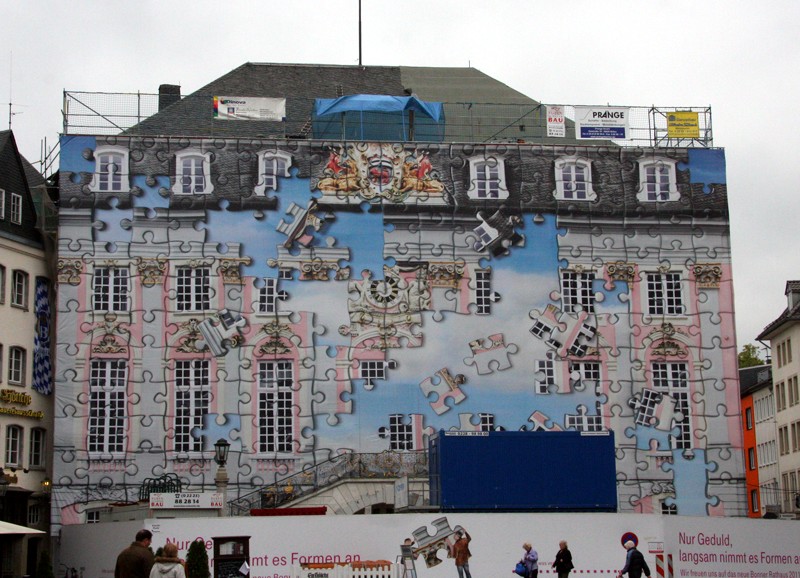 Das -in Bau befindliche- Rathaus von Bonn
