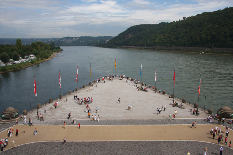 Das deutsche Eck - wo die Mosel in den Rhein fliesst
