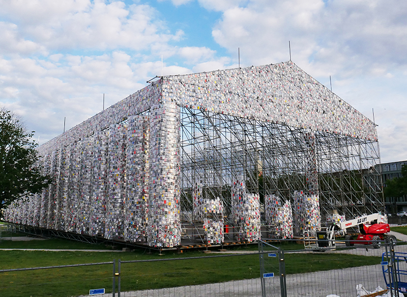 "Parthenon der BÃ¼cher" - Friedrichsplatz (Marta Minoujin)
