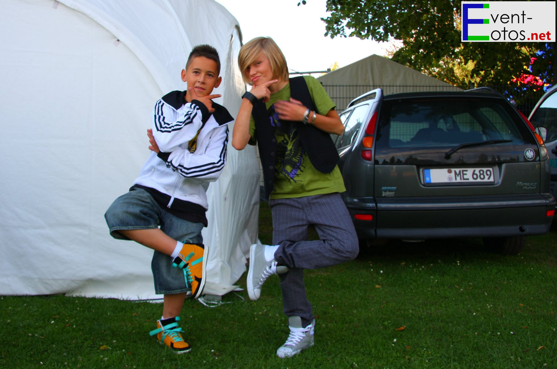 Marcel Pietruch (3. beim Supertalent Â´08) und Thilo Berndt (2. beim Kiddy Contest Â´08)
