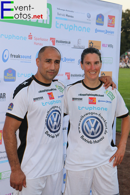 Arthur Abraham mit Birgit Prinz 
