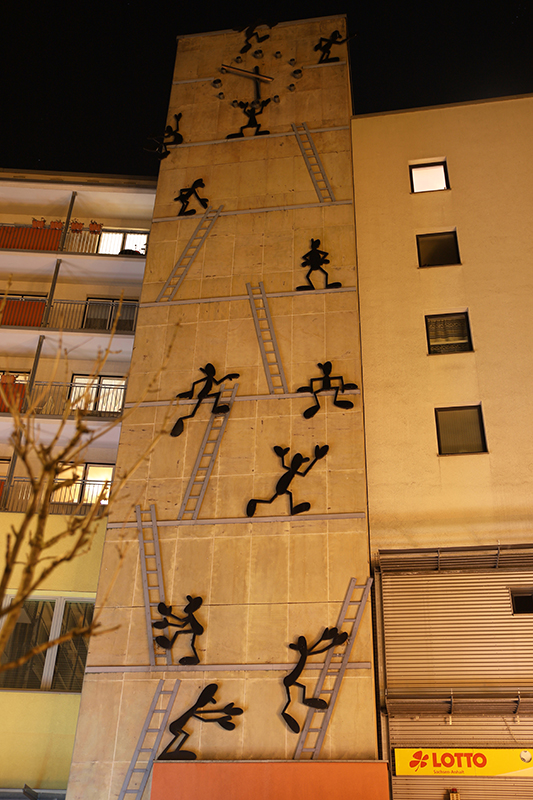 Hauswand an der LeiterstraÃŸe
