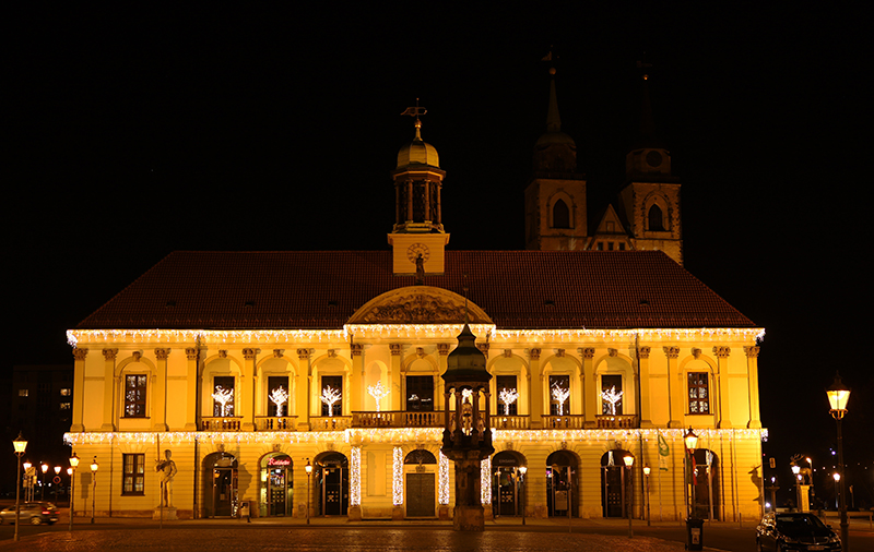 Rathaus Magdeburg und Johanniskirche
