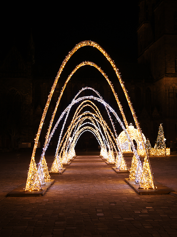 Lichtspringbrunnen am Domplatz
