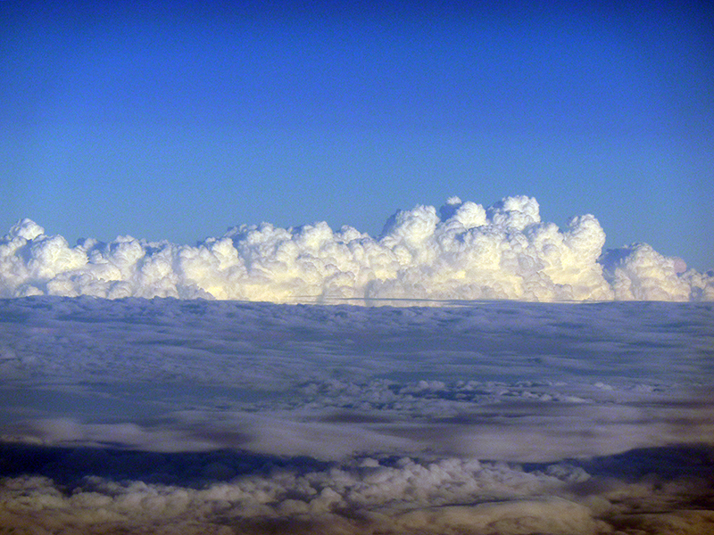 Wolkenformation in 10 Km HÃ¶he
