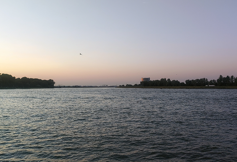 Sonnenuntergang über der Ouden Maas, Dordrecht (NL)
