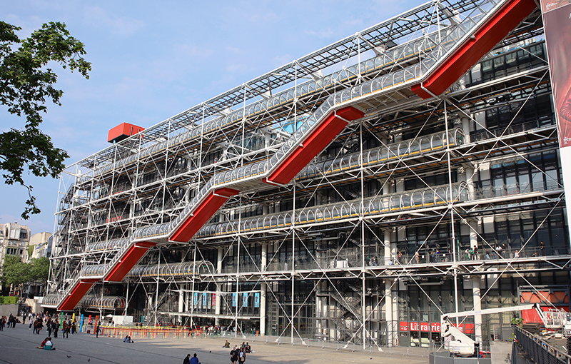 Centre Georges Pompidou - Kunst-AusstellungsgebÃ¤ude
