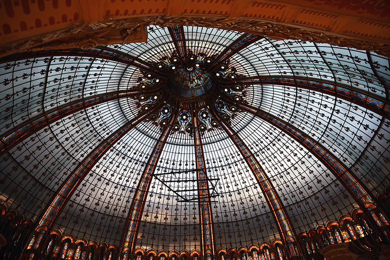 Glaskuppel in der Galerie Lafayette
