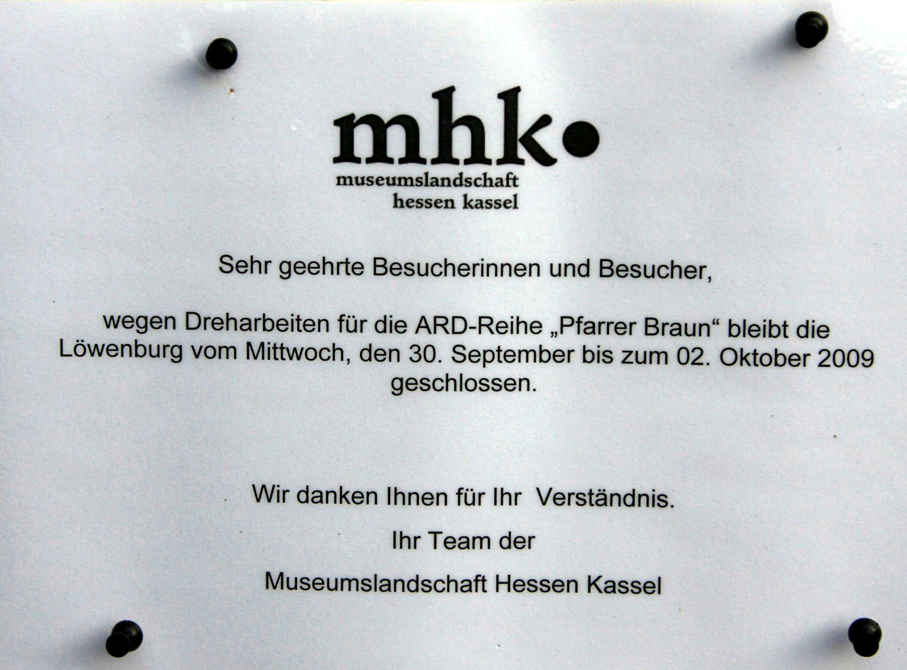 Am Filmset
