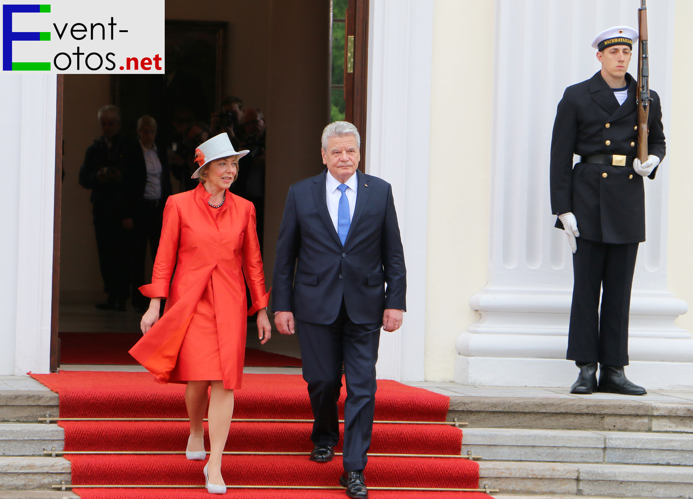 Der Gastgeber BundesprÃ¤sident Joachim Gauck mit seiner LebensgefÃ¤hrtin Daniela Schadt
