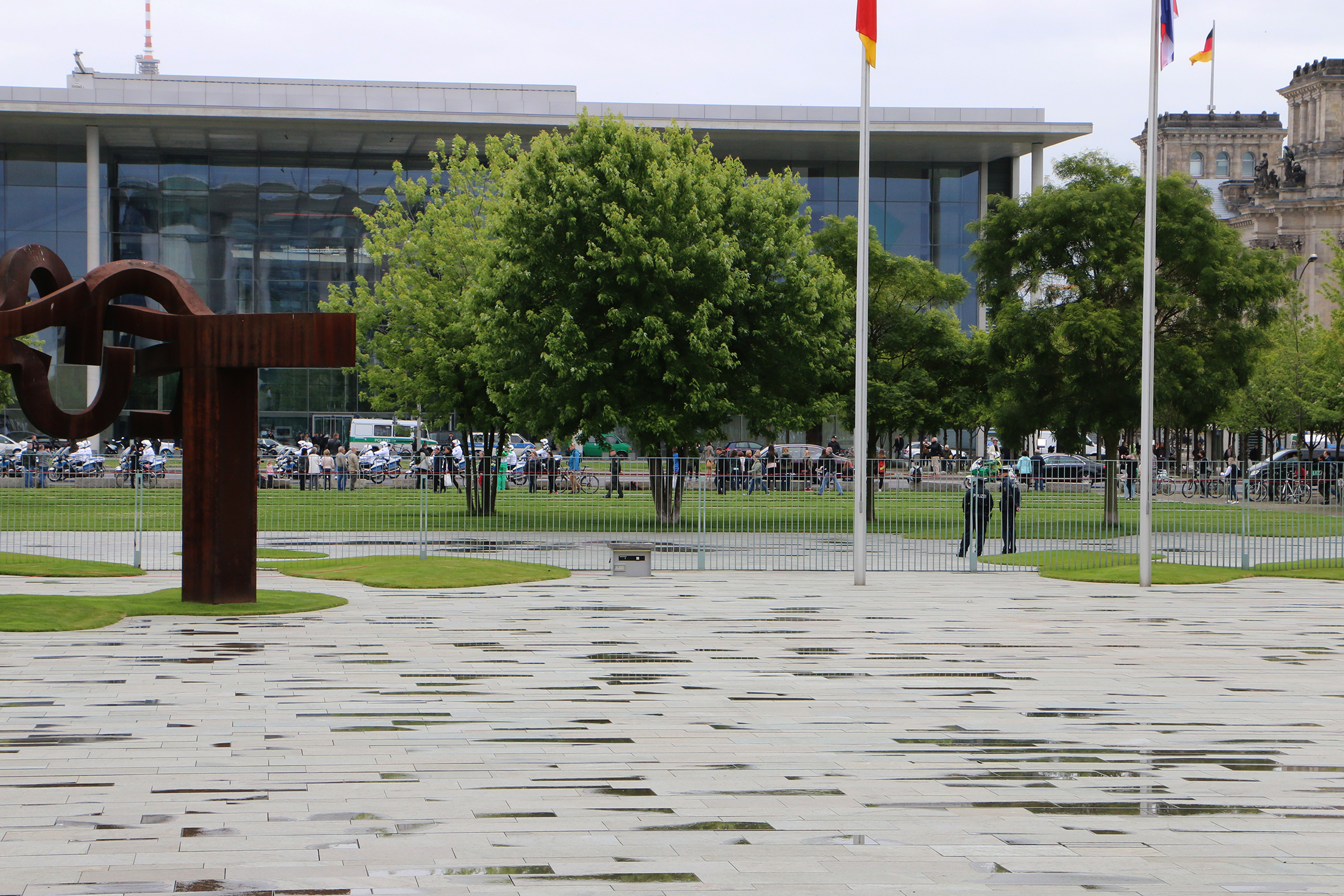 Blick aus dem Bundeskanzleramt
