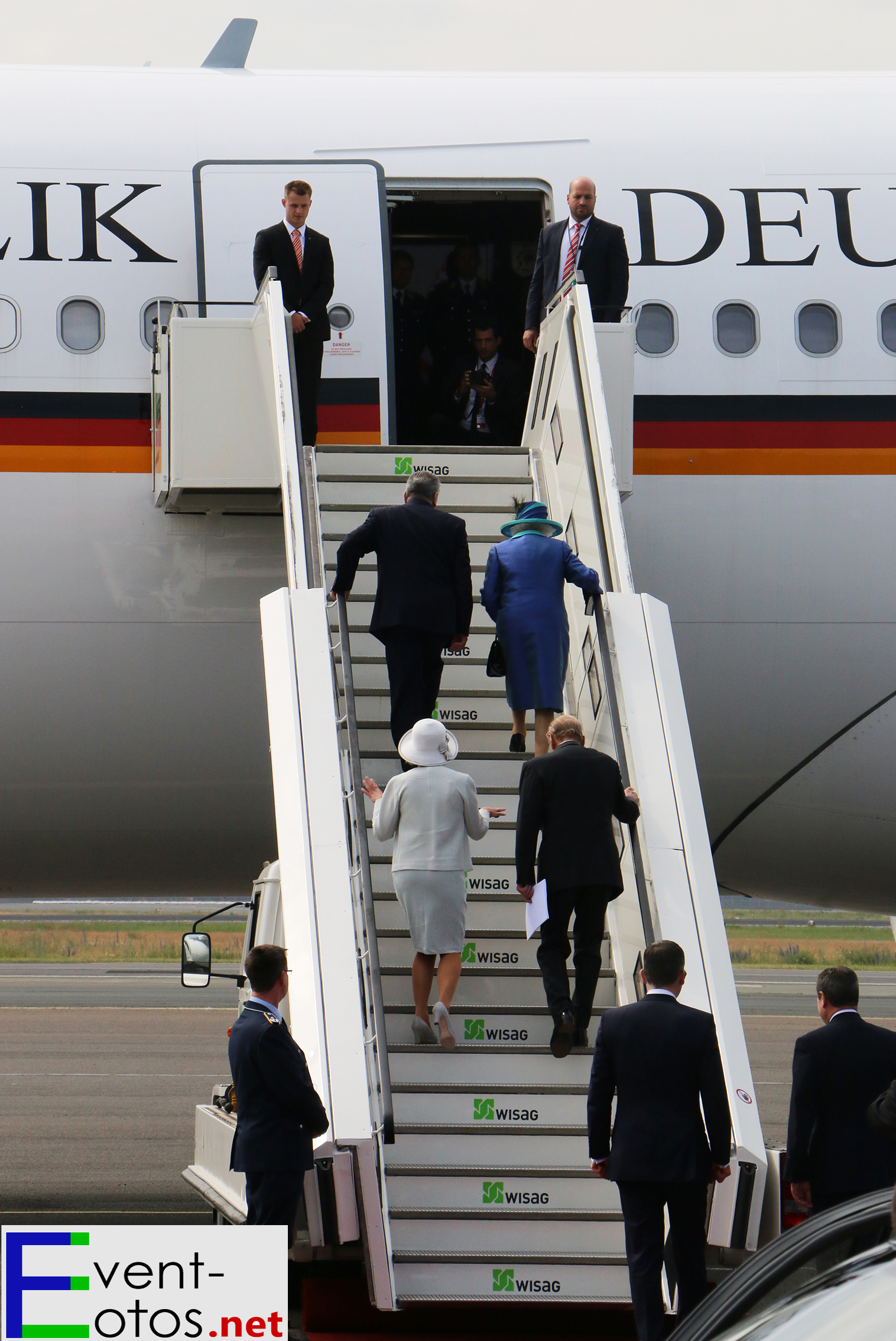 Einstieg in den Flieger
