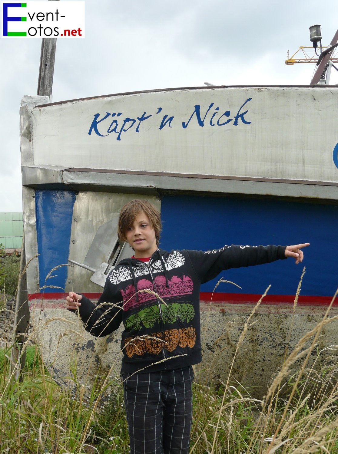 Nick Romeo Reimann beim Fotoshooting 
