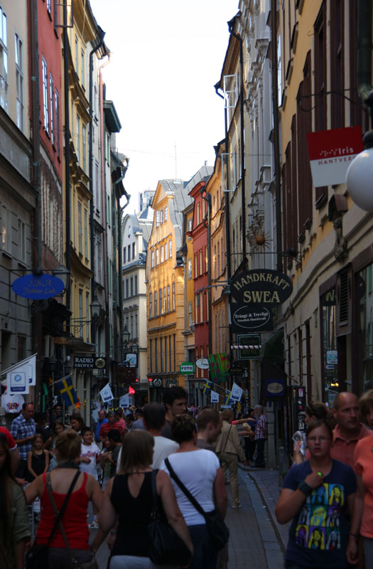 HauptstraÃŸe in der Gamla Stan - Altstadt
