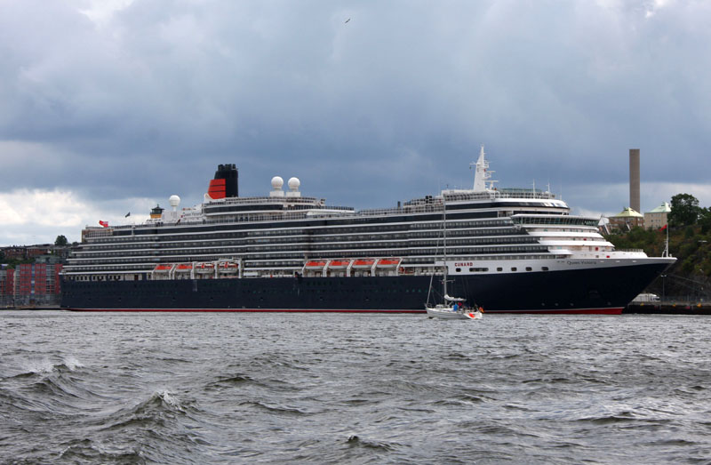 die Queen Victoria vor Anker
