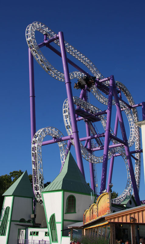 Achterbahn im Freizeitpark GrÃ¶na Lund
