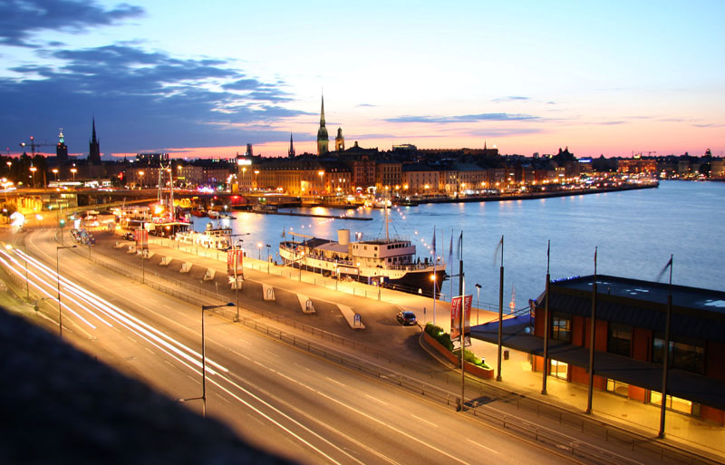 Stockholm bei Nacht
