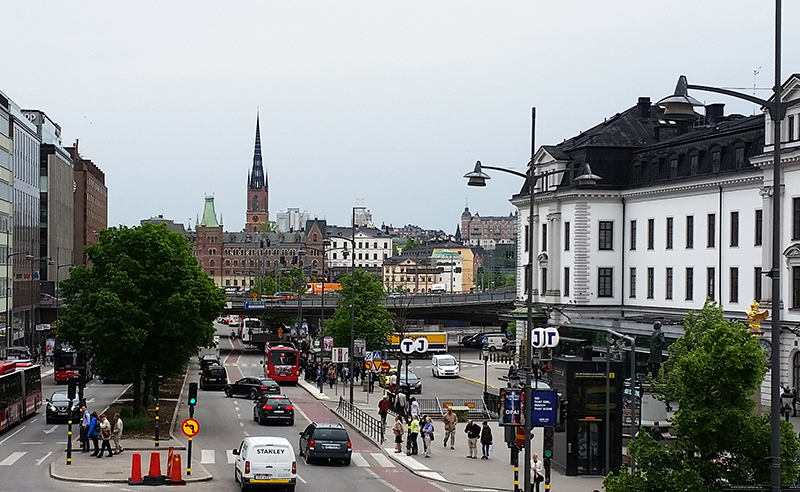 Blick von Centralstation Richtung Gamla Stan
