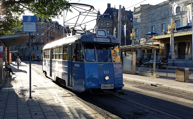 Tram zum Stadtteil Djurgarden
