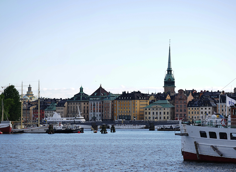 Blick in Richtung Gamla Stan (Altstadt)
