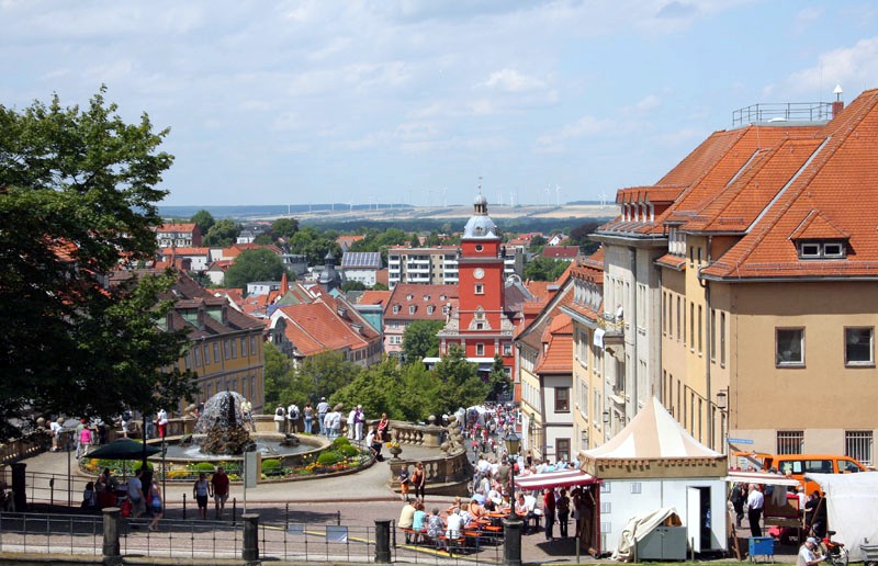 Blick in Gothas Altstadt
