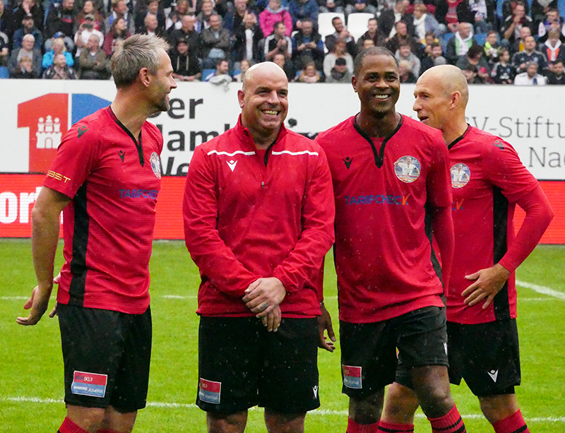 AndrÃ© Ooijer, Andy van der Meyde, Patrick Kluivert und Arjen Robben
