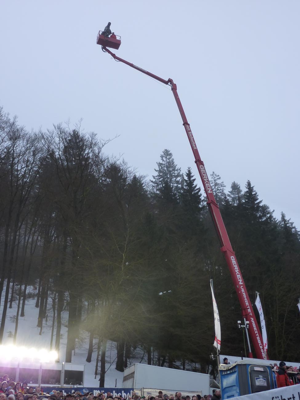 Kamera in schwindeleregender HÃ¶he
