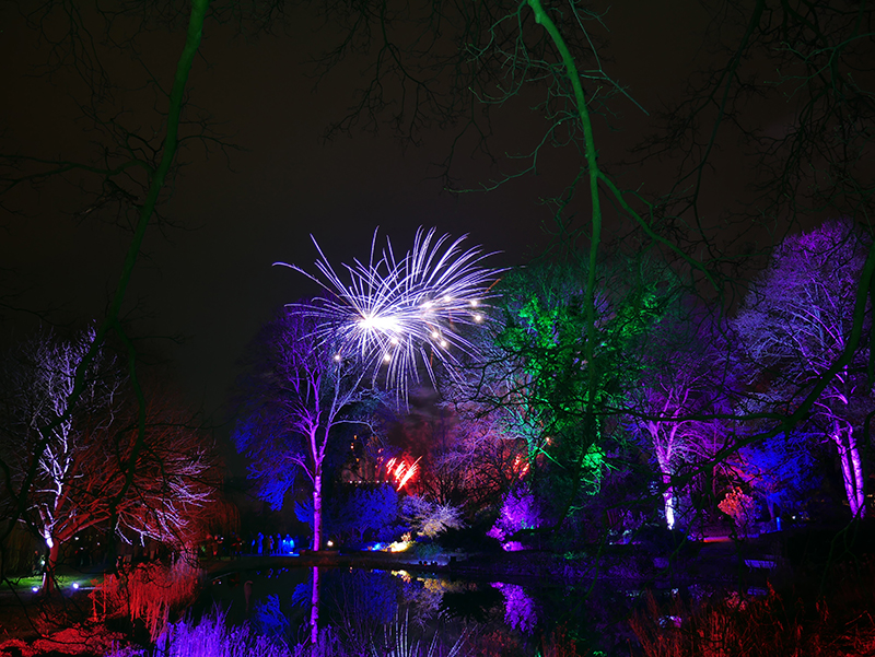 Feuerwerk Winterleuchten
