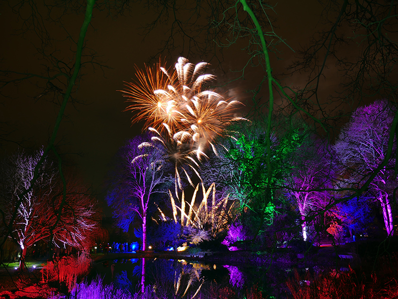 Feuerwerk Winterleuchten
