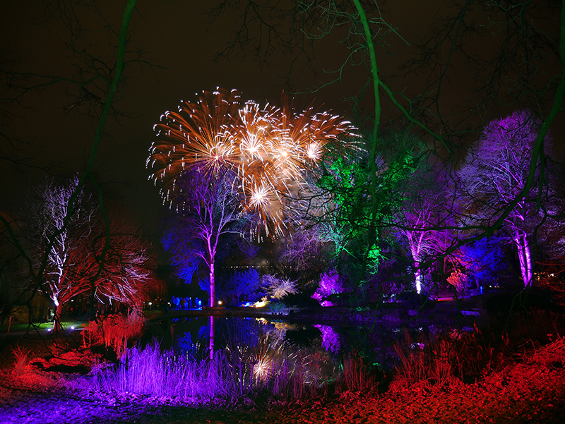 Feuerwerk Winterleuchten
