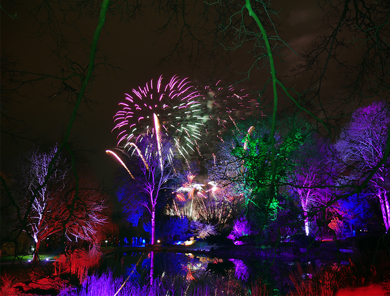 Feuerwerk Winterleuchten
