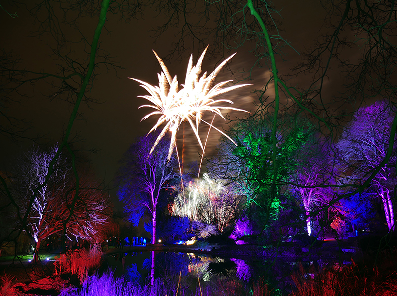 Feuerwerk Winterleuchten
