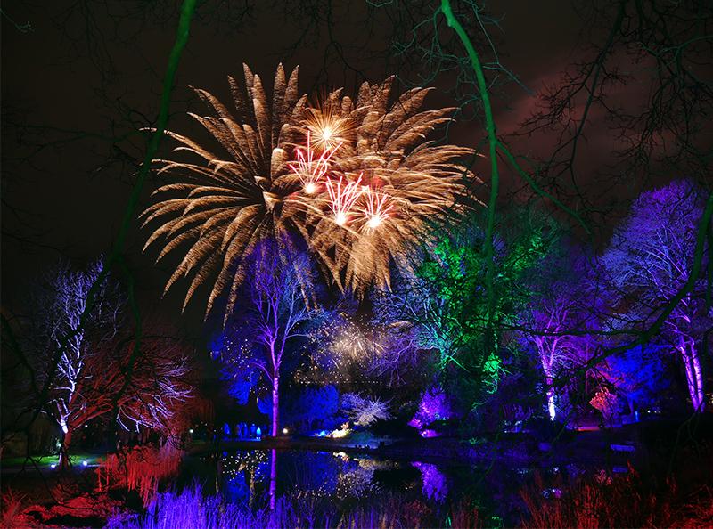 Feuerwerk Winterleuchten
