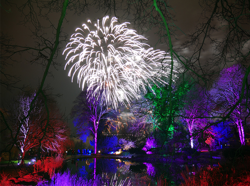 Feuerwerk Winterleuchten
