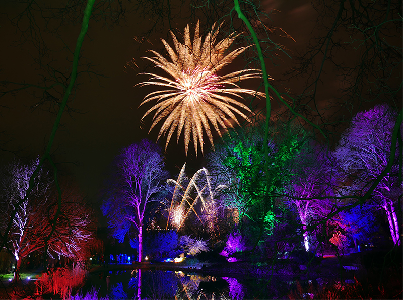 Feuerwerk Winterleuchten
