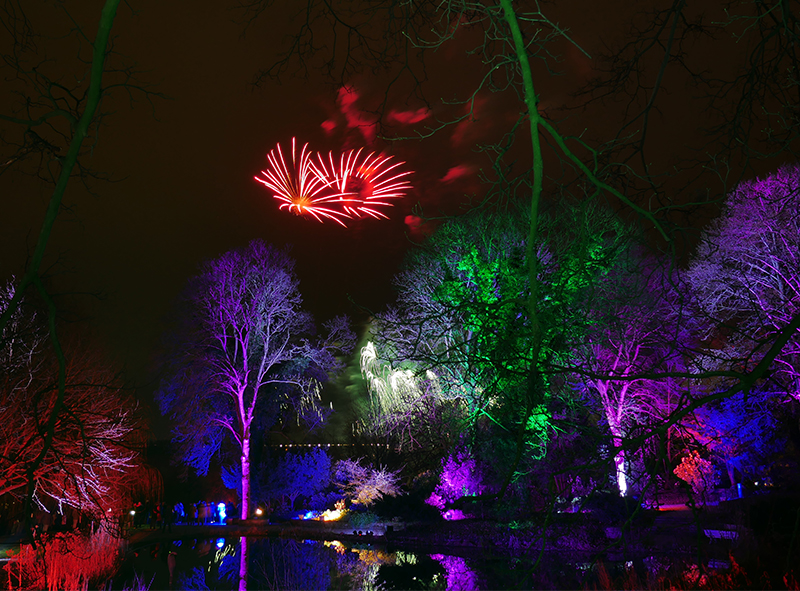 Feuerwerk Winterleuchten
