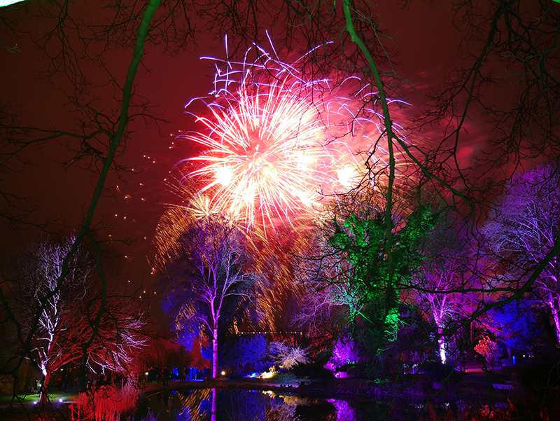 Feuerwerk Winterleuchten
